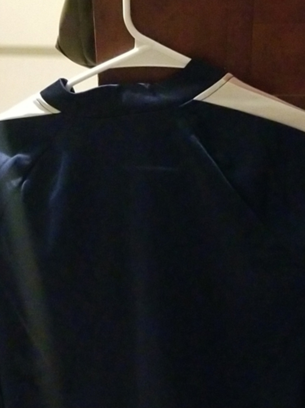 bebe Sport Satin Jacket in Navy Blue - Picture 5 of 6